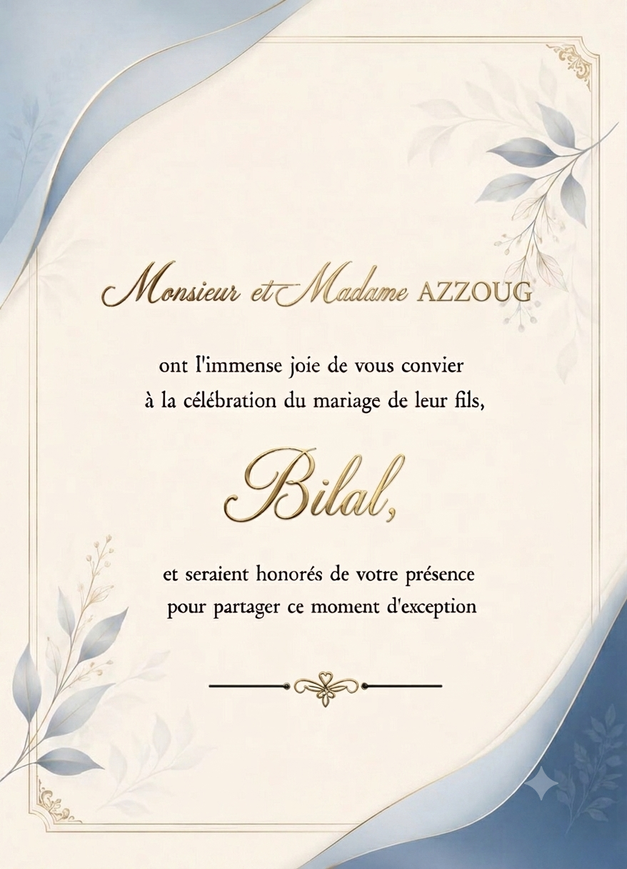 Carte d'invitation